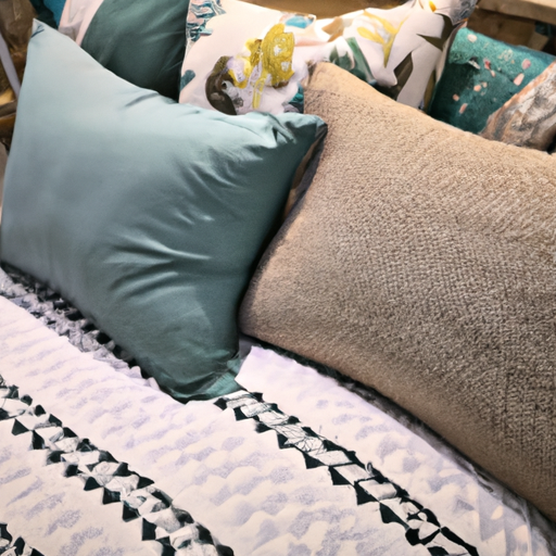 Proste łóżko z kołdrą i poduszkami w skandynawskim stylu, zapewniające prostotę i wygodę