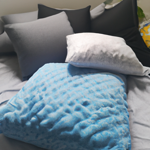 Luksusowe łóżko z grubej kołdry i poduszkami, zapewniające najwyższy komfort