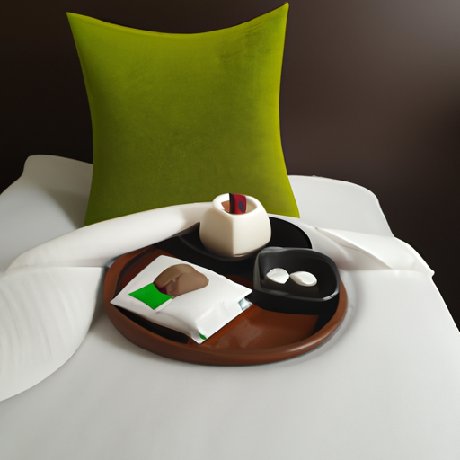 Przyjemne łóżko z ciepłą kołdrą i poduszkami, zapewniające relaksujący sen