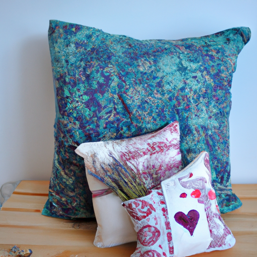 Zmysłowe łóżko z jedwabną kołdrą i poduszkami